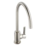 Abode Atlas Single Lever Kitchen Mixer Tap Brushed Nickel