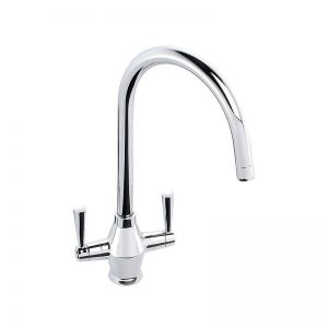 Abode Astral Twin Lever Mono Sink Mixer Chrome