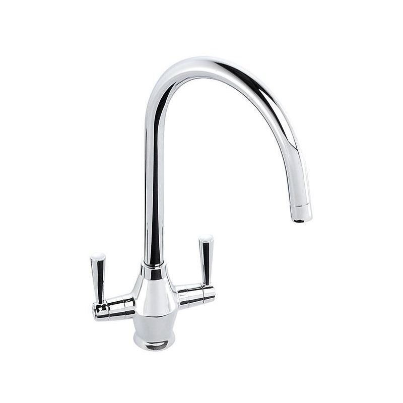 Abode Astral Twin Lever Mono Sink Mixer Chrome