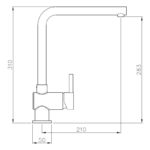 Abode Quala Single Lever Kitchen Mixer Tap Steel
