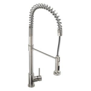 Abode Stalto Professional Kitchen Mixer Tap with Pull Out Steel