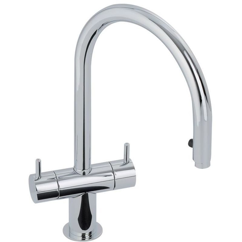 Abode Hesta Sink Mixer with Pull-Out Aerator Chrome