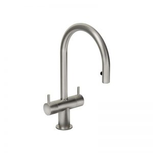 Abode Hesta Sink Mixer with Pull-Out Aerator Brushed Nickel