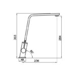 Abode Linear Flair Twin Lever Mono Sink Mixer Brushed Nickel