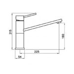 Abode Specto Single Lever Mono Sink Mixer Chrome