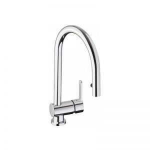Abode Czar Single Lever Sink Mixer with Pull-Out Spray Chrome
