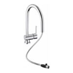 Abode Czar Single Lever Sink Mixer with Pull-Out Spray Chrome