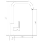 Abode Althia Single Lever Kitchen Mixer Tap Chrome