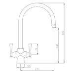 Abode Gosford Monobloc Aquifier Kitchen Filter Tap Chrome