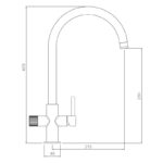 Abode Puria Aquifier Kitchen Filter Tap Brushed Nickel