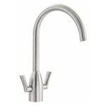 Abode Airo Monobloc Kitchen Mixer Tap Steel