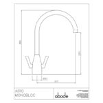 Abode Airo Monobloc Kitchen Mixer Tap Steel