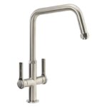 Abode Hex Monobloc Kitchen Mixer Tap Brushed Nickel