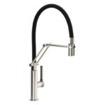 Abode Hex Professional Kitchen Mixer Tap Brushed Nickel
