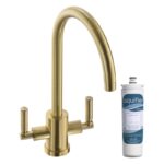 Abode Atlas Monobloc Aquifier Filter Tap Brushed Brass