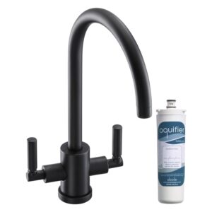 Abode Atlas Monobloc Aquifier Kitchen Mixer Tap Matt Black