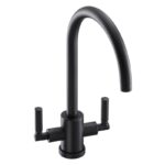 Abode Atlas Monobloc Aquifier Kitchen Mixer Tap Matt Black