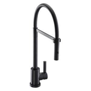 Abode Atlas Professional Single Lever Kitchen Mixer Tap Matt Black