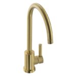 Abode Atlas Single Lever Kitchen Mixer Tap Brushed Brass