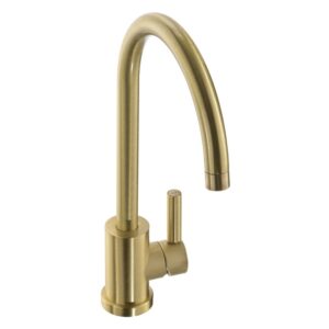 Abode Atlas Single Lever Kitchen Mixer Tap Brushed Brass