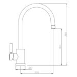 Abode Atlas Single Lever Kitchen Mixer Tap Brushed Brass