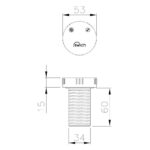 Abode Swich Diverter Valve Round with Classic Filter Brushed Brass