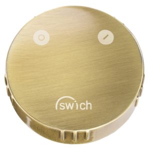 Abode Swich Diverter Valve Round with High Resin Filter Brushed Brass