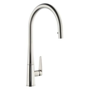Abode Coniq R Single Lever Kitchen Mixer with Pull Out Brushed Nickel