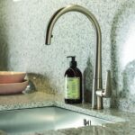 Abode Coniq R Single Lever Kitchen Mixer with Pull Out Brushed Nickel