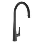 Abode Coniq R Single Lever Kitchen Mixer with Pull Out Matt Black