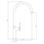 Abode Tubist Single Lever Kitchen Mixer Tap Brushed Nickel