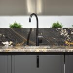Abode Tubist Single Lever Kitchen Mixer Tap Matt Black