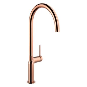 Abode Tubist Single Lever Kitchen Mixer Tap Polished Copper