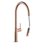 Abode Tubist Single Lever Kitchen Mixer Tap with Pull Out Copper