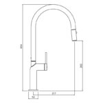 Abode Tubist Single Lever Kitchen Mixer Tap with Pull Out Copper