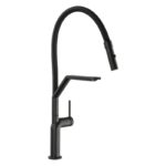 Abode Tubist Professional Kitchen Mixer with Pull Out Matt Black