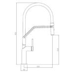 Abode Tubist Professional Kitchen Mixer with Pull Out Matt Black