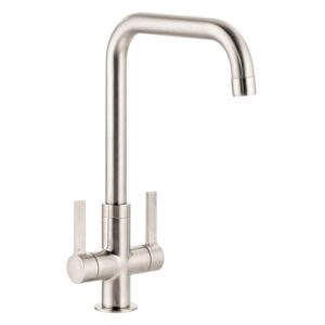 Abode Pico Quad Monobloc Kitchen Mixer Tap Brushed Nickel