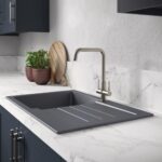Abode Pico Quad Monobloc Kitchen Mixer Tap Brushed Nickel