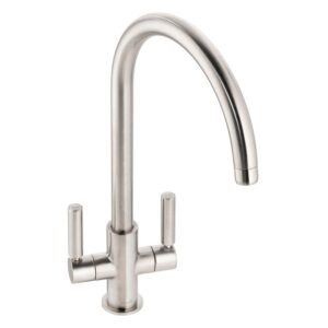 Abode Globe Monobloc Kitchen Mixer Tap Brushed Nickel