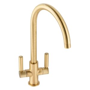 Abode Globe Monobloc Kitchen Mixer Tap Brushed Brass