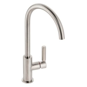 Abode Globe Single Lever Kitchen Mixer Tap Brushed Nickel