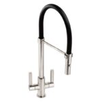Abode Globe Professional Kitchen Mixer Tap Brushed Nickel