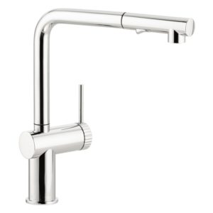Abode Fraction Pull-Out Kitchen Mixer Tap Chrome