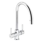 Abode Zest Monobloc Pull-Out Kitchen Mixer Tap Chrome