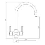 Abode Zest Monobloc Pull-Out Kitchen Mixer Tap Brushed Nickel