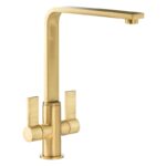 Abode Quantic Monobloc Kitchen Mixer Tap Brushed Brass