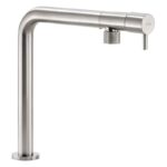 Abode Agilis Single Lever Kitchen Mixer Tap Brushed Nickel