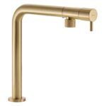 Abode Agilis Single Lever Kitchen Mixer Tap Brushed Brass