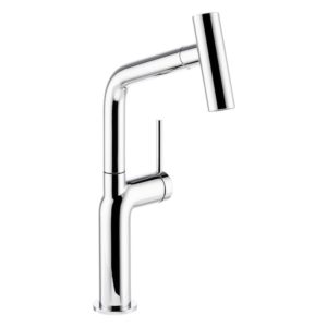 Abode Tubist T Single Lever Kitchen Mixer Tap with Pull Out Chrome